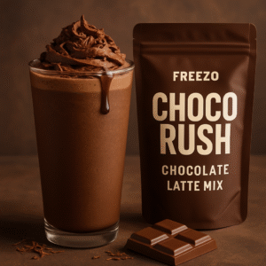 🍫 Freezo ChocoRush – Chocolate Latte Mix All-out chocolate lovers rejoice! Freezo ChocoRush is a mocha dream—rich cocoa mingles with silky latte tones for a frappe that’s decadent, velvety, and impossible to resist. 🥤 A luscious lift to your afternoon. 🍮 Freezo Fudge Fusion – Fudge Mix Sweet meets bold in this silky fudge creation. Freezo Fudge Fusion blends deep cocoa with creamy texture for a frozen treat that’s part dessert, part masterpiece. 🎉 Every sip melts your worries away. 🥂 Freezo Gold Cream – Amarula Mix Capture the elegance of South African Amarula in a chilled delight. With hints of fruit, caramel, and cream, Freezo Gold Cream is indulgent, smooth, and irresistibly exotic. 🌍 Take a frozen journey into flavor luxury. Want thumbnail taglines or bundle descriptions for mixed packs next? I can help make your menu shine like a café billboard! 🍧🛒