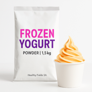 Frozen Yogurt Powder Mix – Peach Flavour (Makes ±5L) Discover the Perfect Peach Flavour Indulge in the sweet and tangy taste of summer with our Frozen Yogurt Powder Mix – Peach Flavour. Designed for effortless preparation, this powder mix makes creating delicious, smooth, and creamy frozen yogurt a breeze. Unlock the tropical delight in every spoonful, bringing freshness, satisfaction, and joy to your desserts while elevating your taste buds to a new level. Simple Preparation for Everyone Perfect for home kitchen enthusiasts, frozen yogurt shop owners, and dessert lovers alike, this mix takes the complexity out of frozen yogurt making. To achieve ±5 liters of perfectly blended peach-flavored frozen yogurt, simply follow the straightforward instructions provided: mix the powder with water and let it transform into a flavorful dessert ready to impress. Whether you’re preparing treats for family gatherings, events, or your customers in a commercial setting, this mix saves you time while ensuring consistent quality. A Healthy and Versatile Dessert Option Frozen Yogurt Powder Mix is not only delicious – it’s also a healthier alternative to traditional desserts. Made with high-quality ingredients, the peach-flavored mix offers a low-fat, guilt-free way to enjoy tantalizing sweetness. It’s perfect for customizable recipes too! Add fresh peach slices, granola, or other toppings to enhance your creations, giving you endless opportunities to delight your palate. Whether served in cones, bowls, or cups, this dessert is guaranteed to surprise and delight every guest. Uncompromising Quality to Trust Our Frozen Yogurt Powder Mix is crafted with a focus on quality, freshness, and consistency. Every batch is produced to meet high standards, ensuring reliability and flavor in every serving. Say goodbye to complicated processes or inconsistent results – with this mix, you can achieve smooth, creamy frozen yogurt effortlessly while creating memorable dessert moments. Bring bright peachy flavors home or to your business today. Order now and experience the convenience, joy, and unbeatable taste of Frozen Yogurt Powder Mix – Peach Flavour.